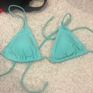 Teal swim suit top
